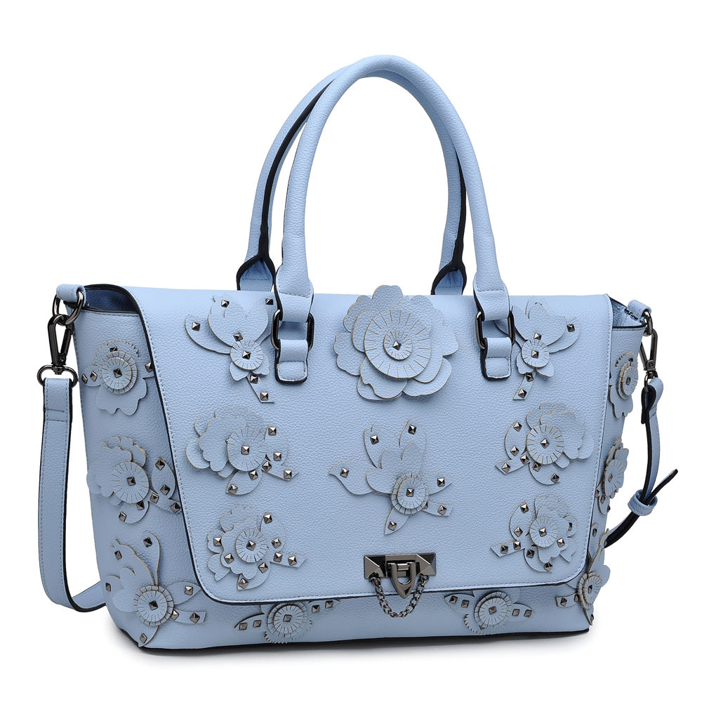 Urban Expressions Paris Women : Handbags : Satchel 840611146960 | Sky Blue