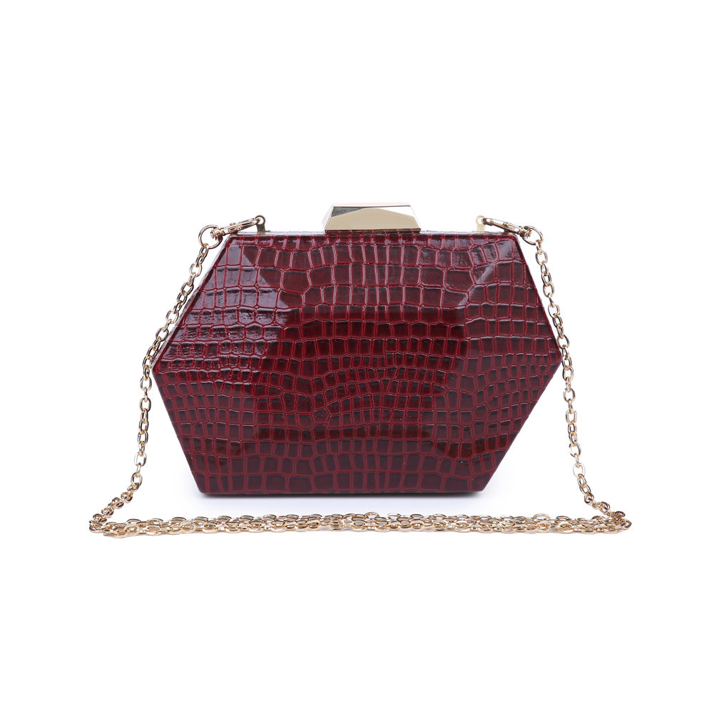 Urban Expressions Clarity Women : Clutches : Evening Bag 840611157058 | Burgundy