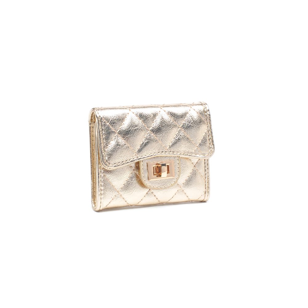 Urban Expressions Shantel - Quilted Wallet 840611104779 View 6 | Gold