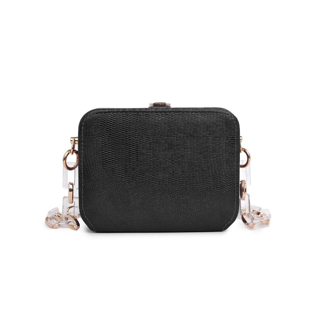 Urban Expressions Gwen Lizard Women : Clutches : Evening Bag 840611173959 | Black