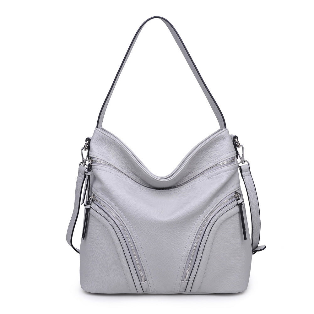 Urban Expressions Paige Women : Handbags : Hobo 840611160119 | Grey