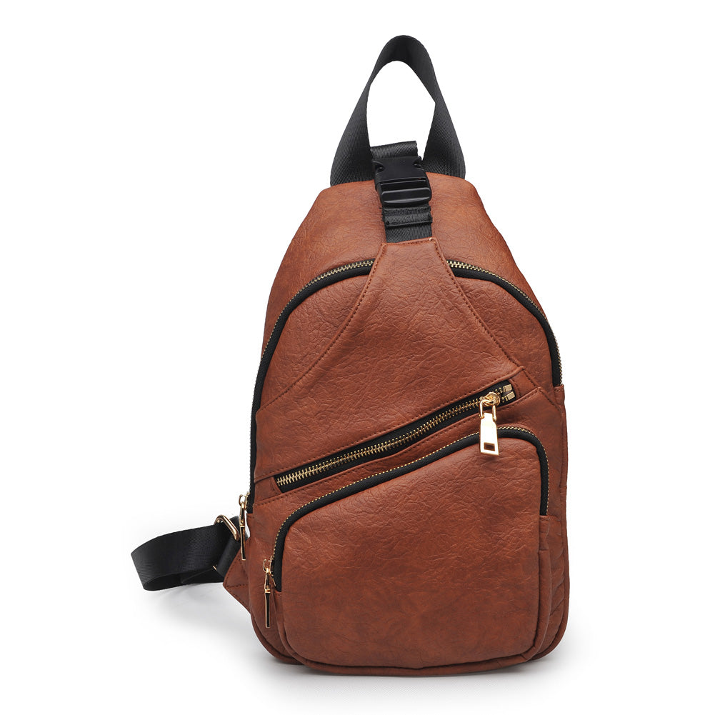 Urban Expressions Clark Women : Backpacks : Sling Backpack 840611151346 | Cognac