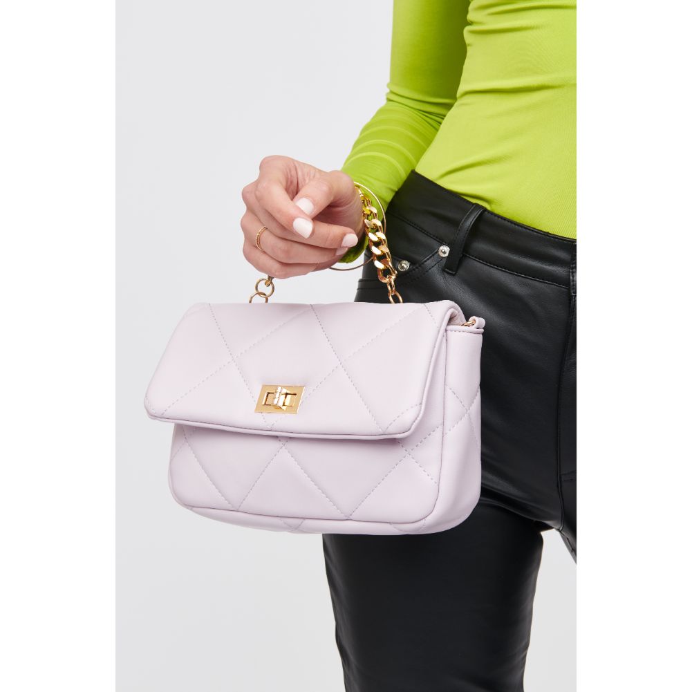 Woman wearing Lilac Urban Expressions Emily Crossbody 818209018272 View 4 | Lilac