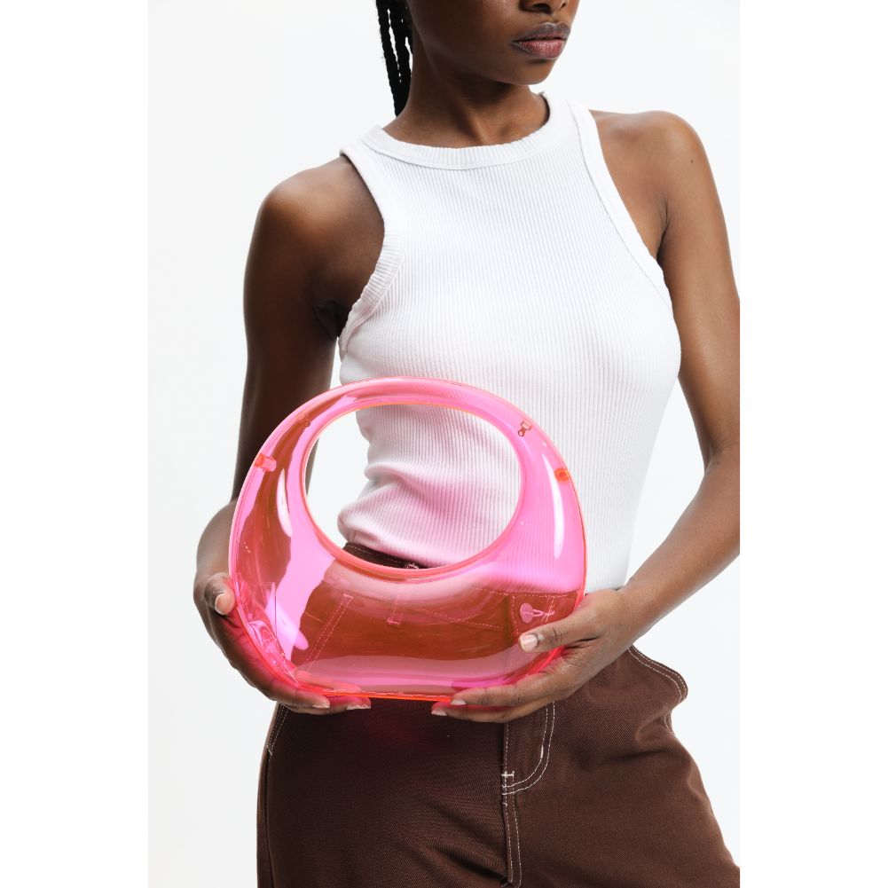 Woman wearing Light Pink Sol and Selene Bess Evening Bag 840611116932 View 2 | Light Pink