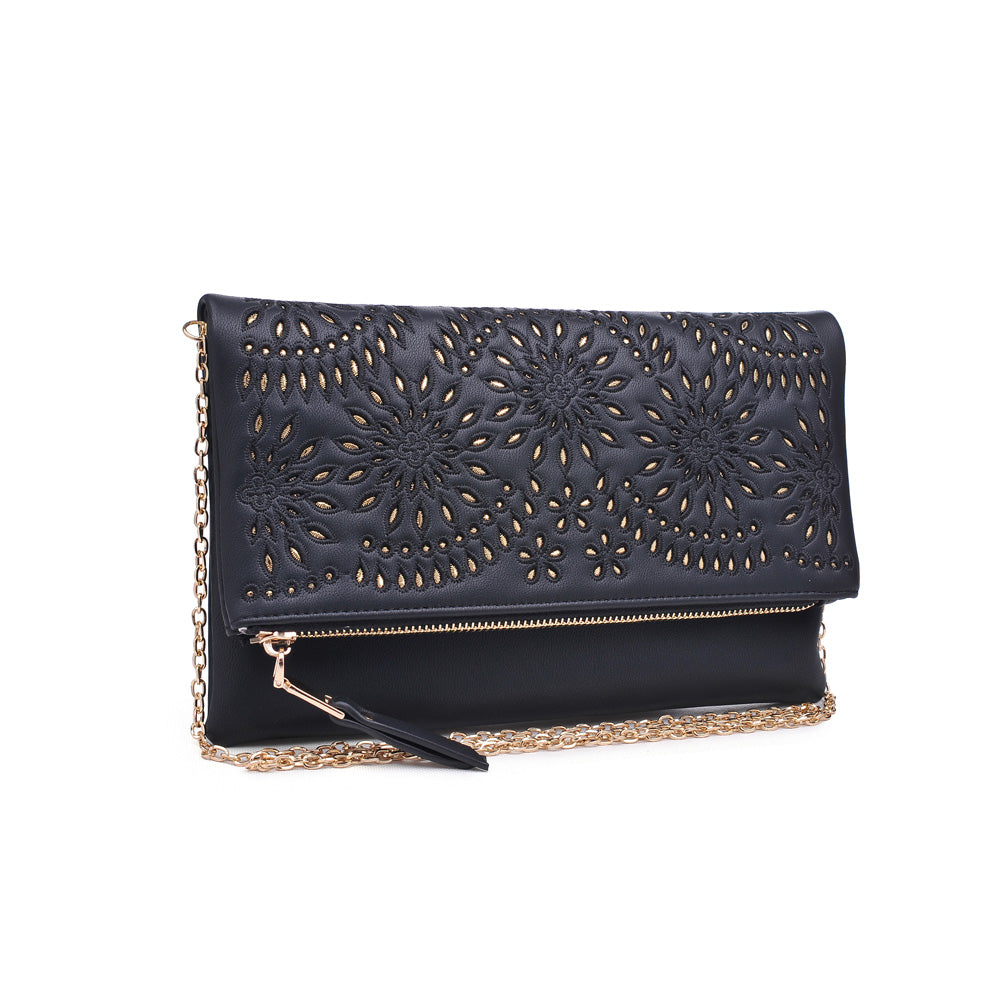 Urban Expressions Ellington Embroidered Women : Clutches : Clutch 840611159397 | Black