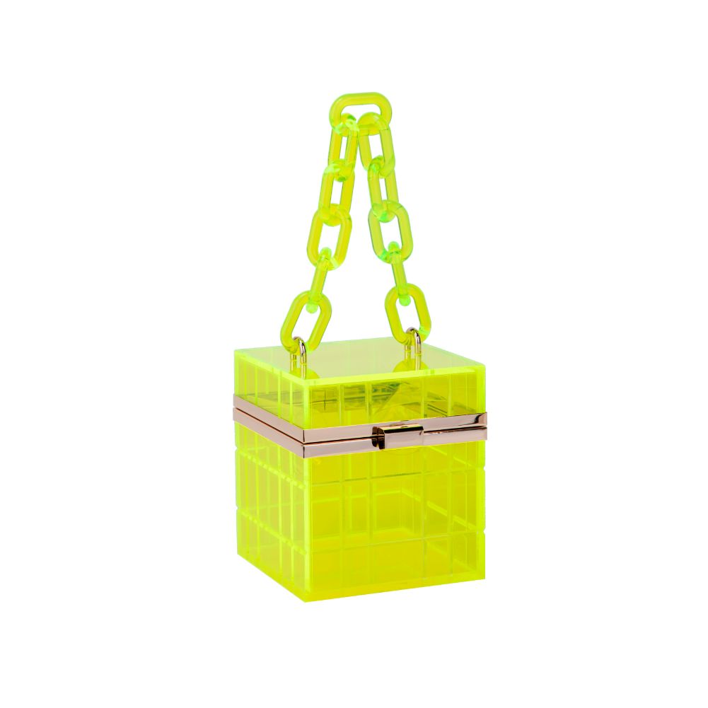 Urban Expressions Kiari Women : Clutches : Evening Bag 840611177377 | Neon Yellow