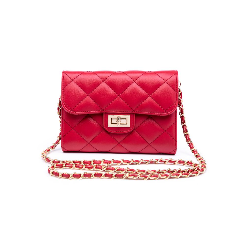 Urban Expressions Wendy - Quilted Crossbody 840611176912 View 5 | Red