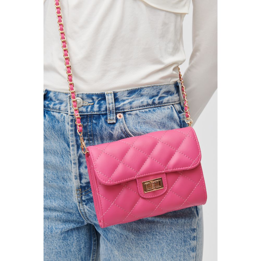 Woman wearing Peony Urban Expressions Wendy - Quilted Crossbody 840611118110 View 1 | Peony