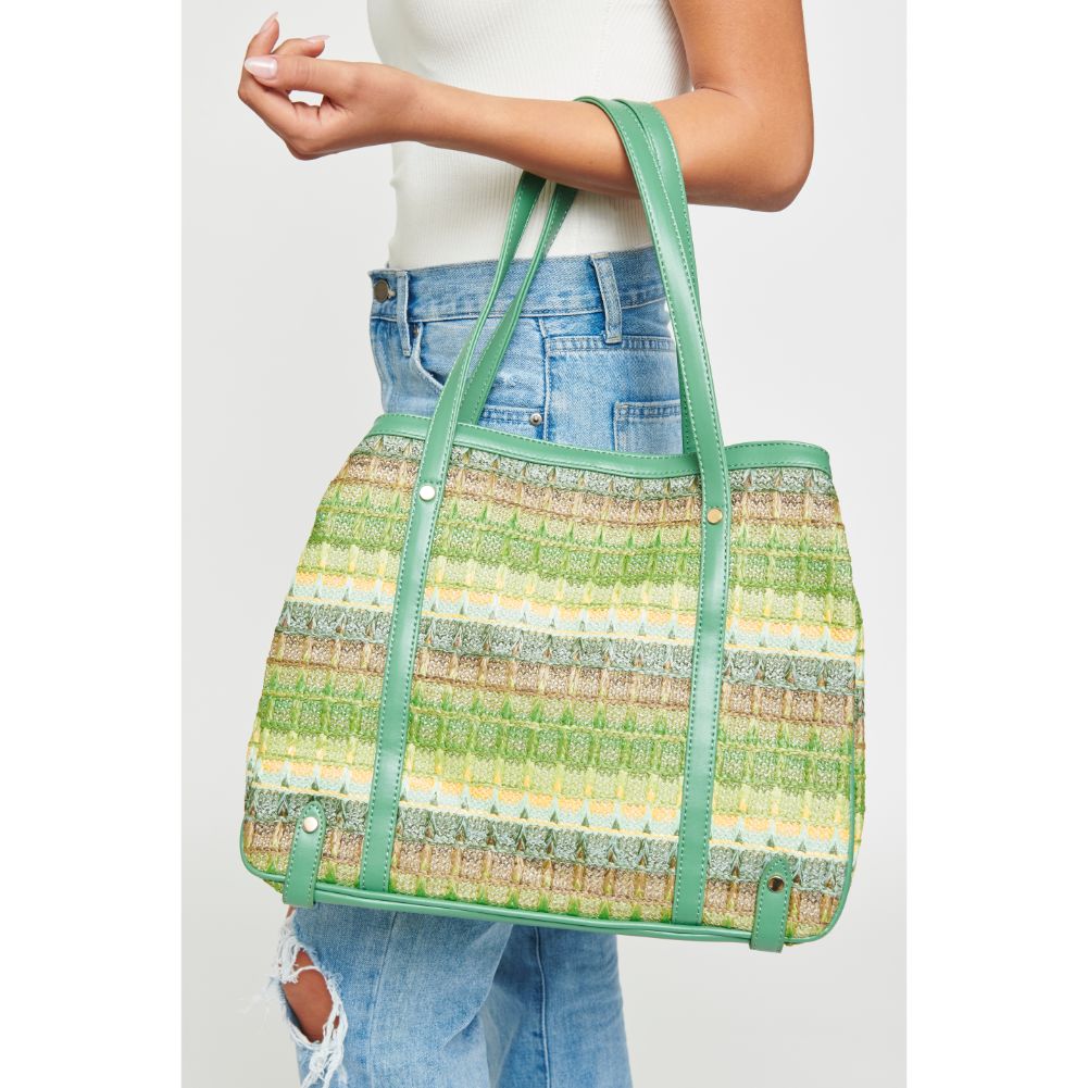 Urban Expressions Journey Women : Handbags : Tote 840611111227 | Green Multi