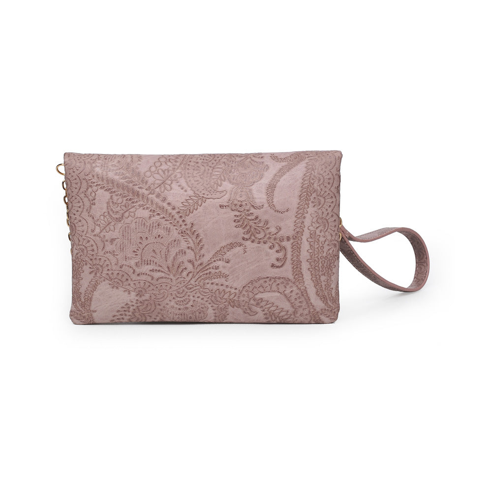 Urban Expressions Lucy Floral Women : Clutches : Wristlet 840611151520 | Blush