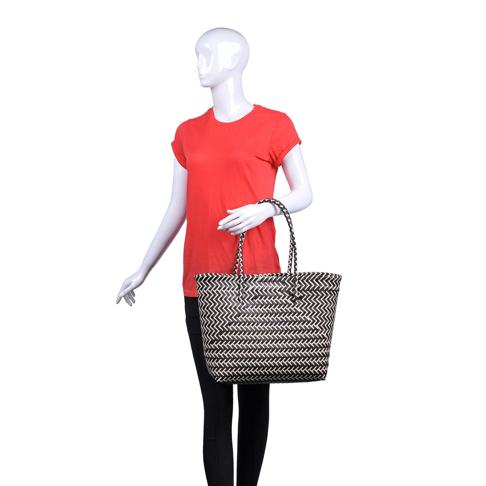 Urban Expressions Palomas Women : Handbags : Tote 840611162137 | Black Beige
