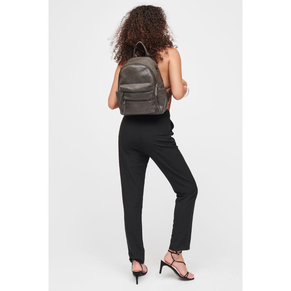 Urban Expressions Reva Women : Backpacks : Backpack 840611185259 | Gunmetal