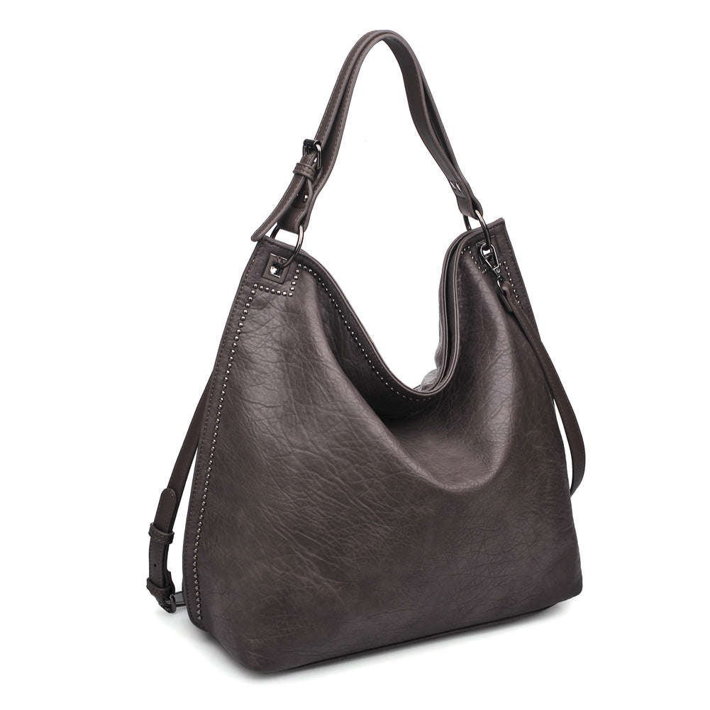 Urban Expressions Kenya Women : Handbags : Hobo 840611153630 | Grey