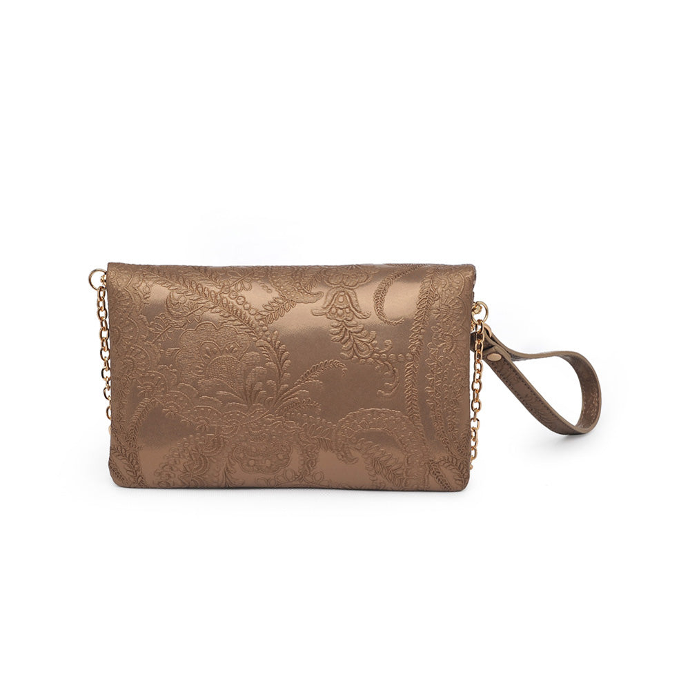 Urban Expressions Lucy Floral Women : Clutches : Wristlet 840611151551 | Gold