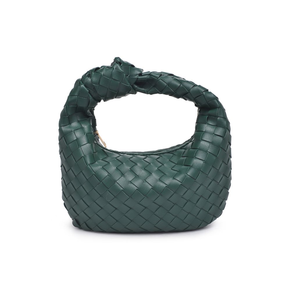 Urban Expressions Tracy - Woven Clutch 840611109675 View 5 | Hunter Green