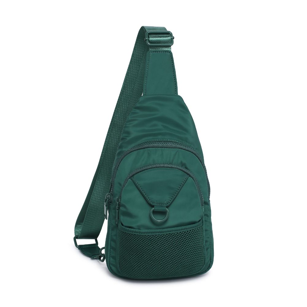 Urban Expressions Walker - Nylon Sling Backpack 840611114372 View 5 | Forest