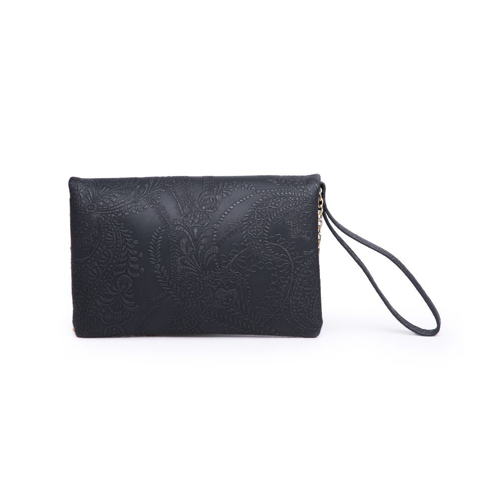 Urban Expressions Lucy Floral Women : Clutches : Wristlet 840611151506 | Black