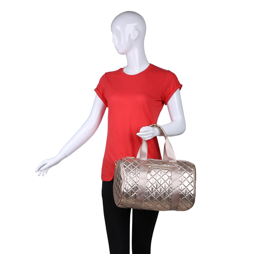 Urban Expressions Barre Women : Handbags : Duffel 840611155023 | Rose Gold