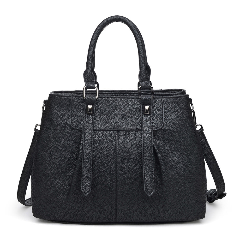 Urban Expressions Austin Women : Handbags : Satchel 840611150547 | Black