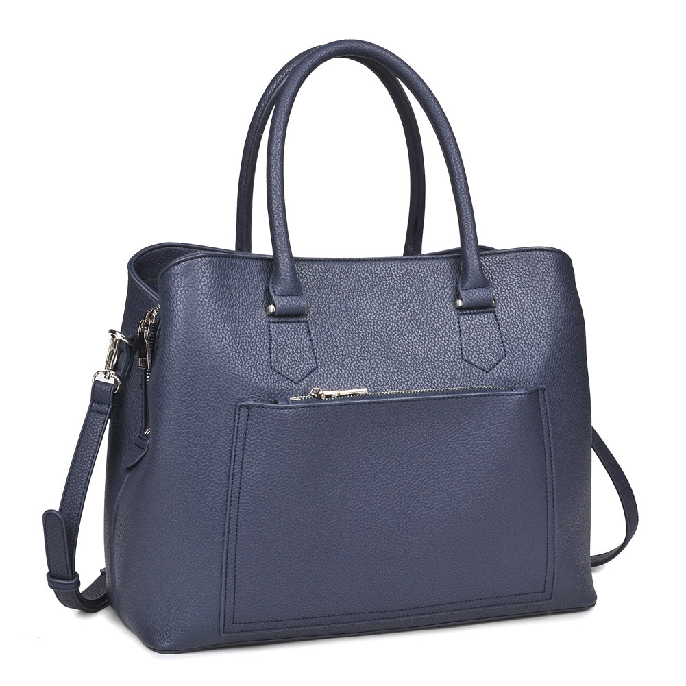 Urban Expressions Leighton Women : Handbags : Satchel 840611151087 | Navy