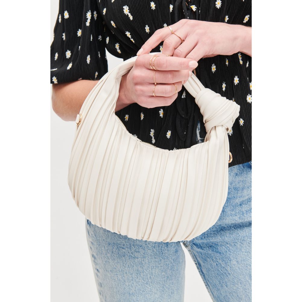 Woman wearing Natural Urban Expressions Fawna  - Pleated Crossbody 840611106438 View 4 | Natural