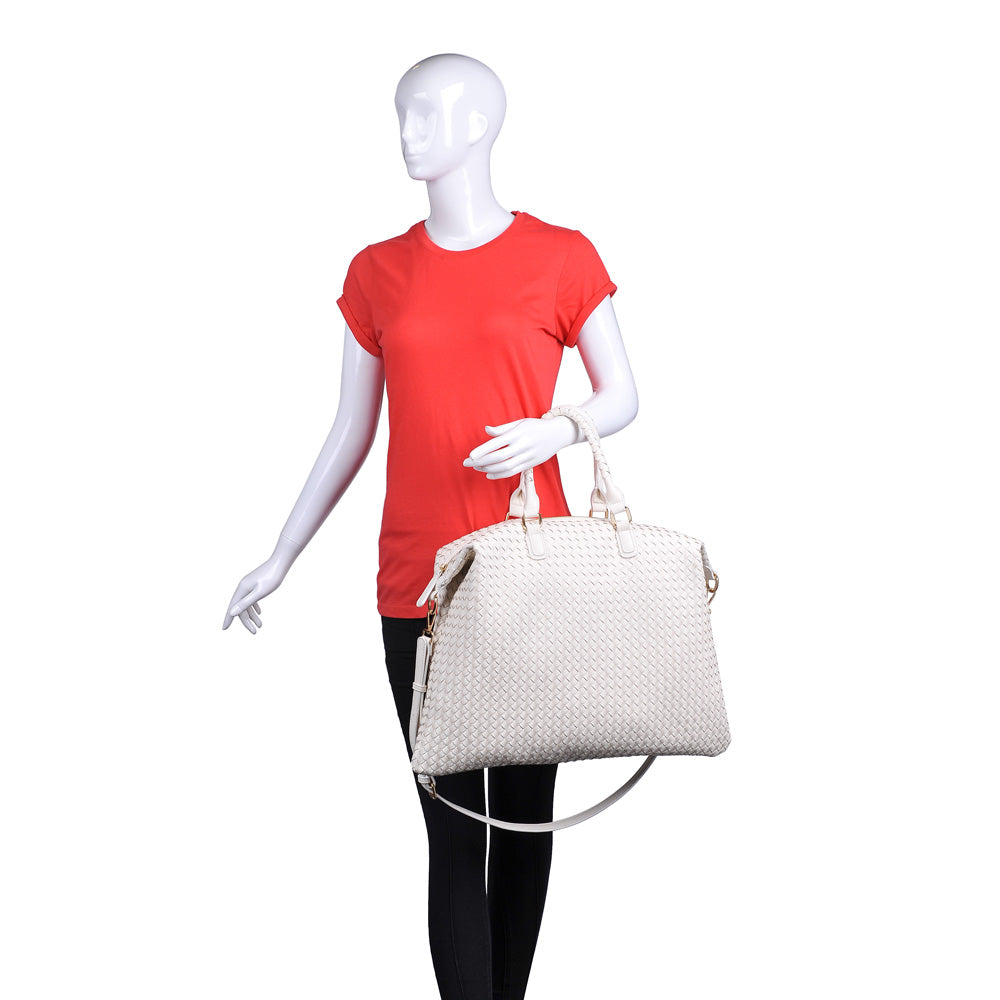 Urban Expressions Ingrid Women : Handbags : Weekender 840611158925 | Ivory