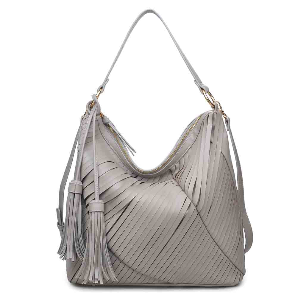 Urban Expressions Jinx Women : Handbags : Hobo 840611124968 | Grey