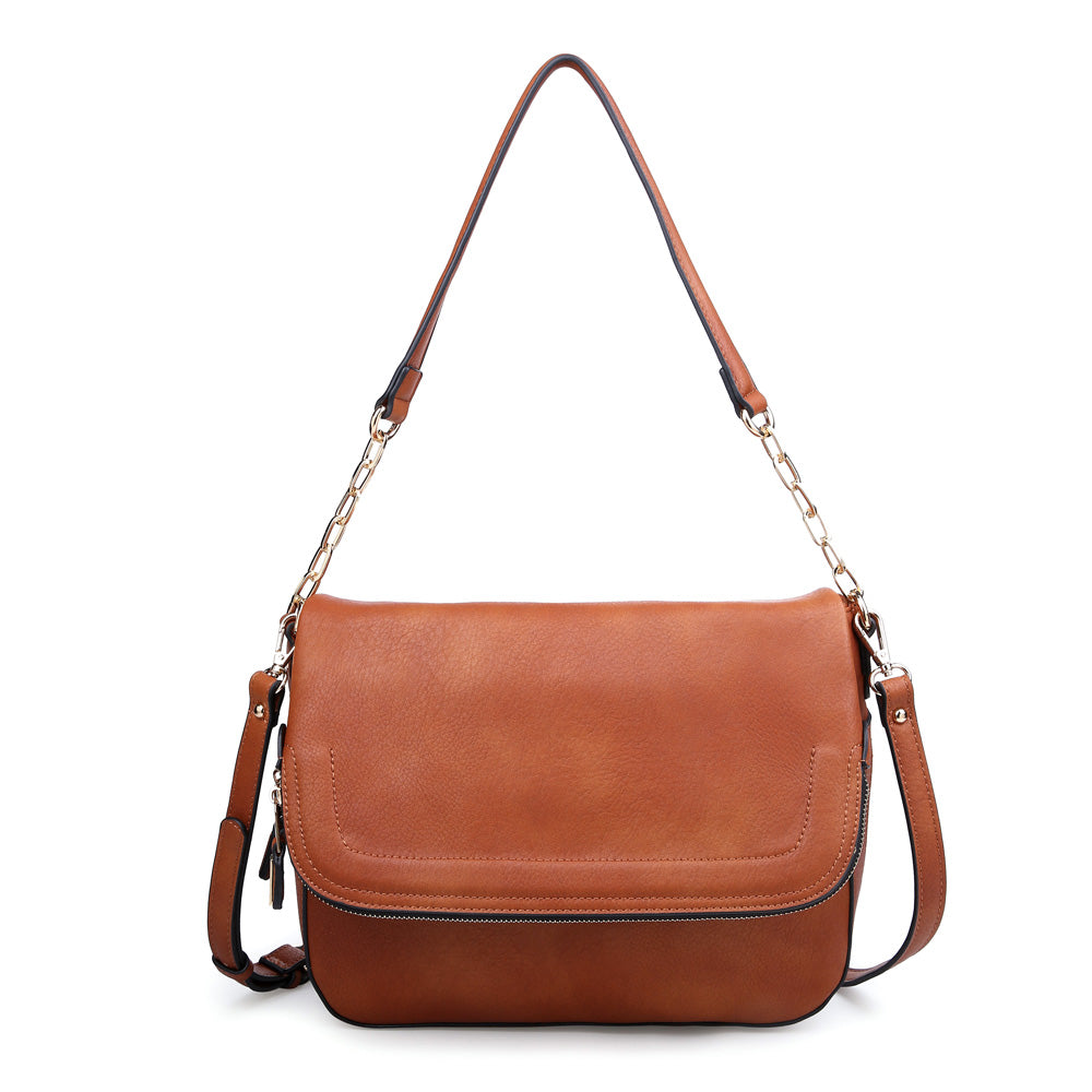 Urban Expressions Maisy Women : Handbags : Messenger 840611147257 | Cognac
