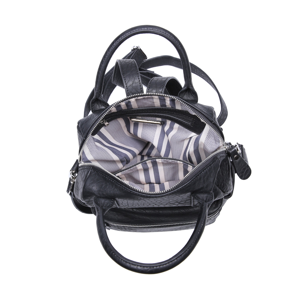 Urban Expressions Andre Textured Women : Backpacks : Backpack 840611164452 | Black