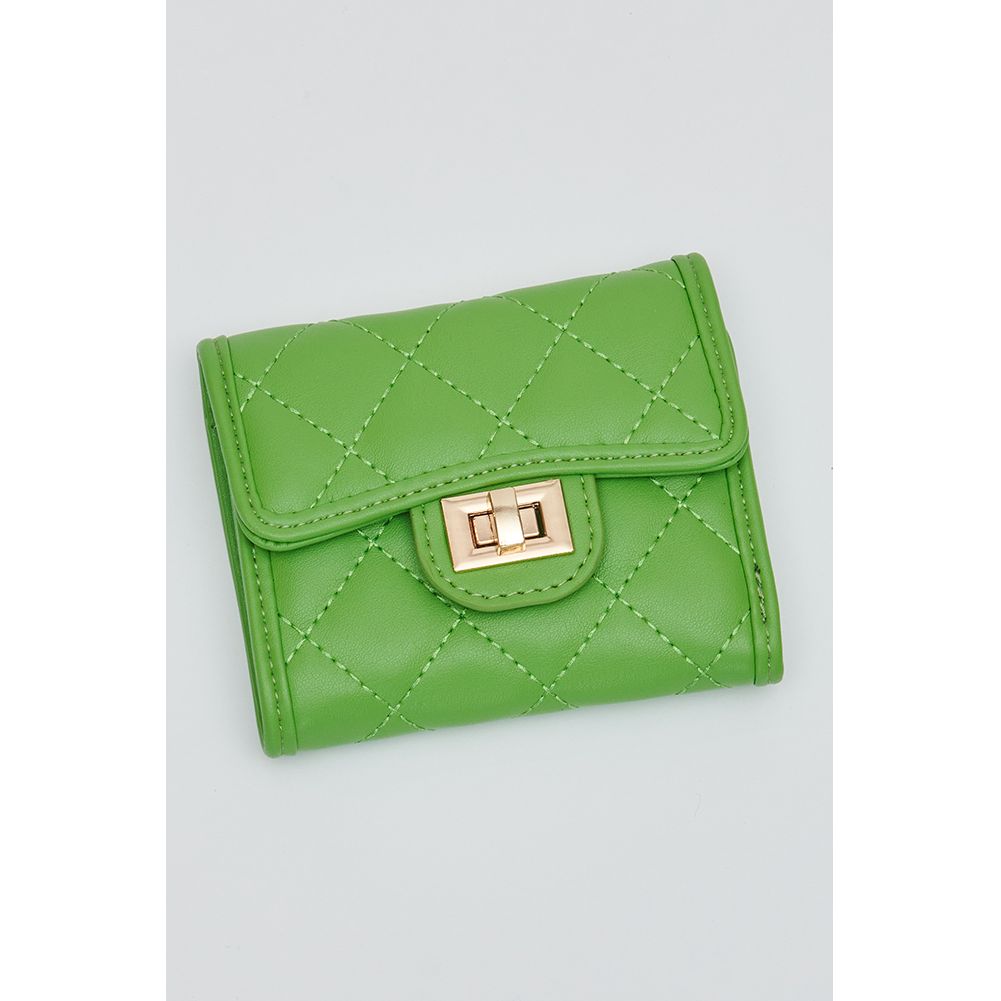 Woman wearing Clover Urban Expressions Shantel - Quilted Wallet 840611119001 View 1 | Clover