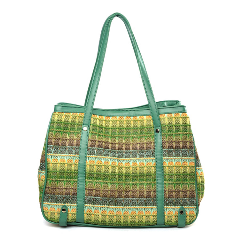 Urban Expressions Journey Women : Handbags : Tote 840611111227 | Green Multi