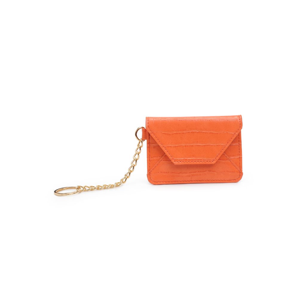 Urban Expressions Gia - Croco Card Holder 840611181824 View 5 | Tangerine