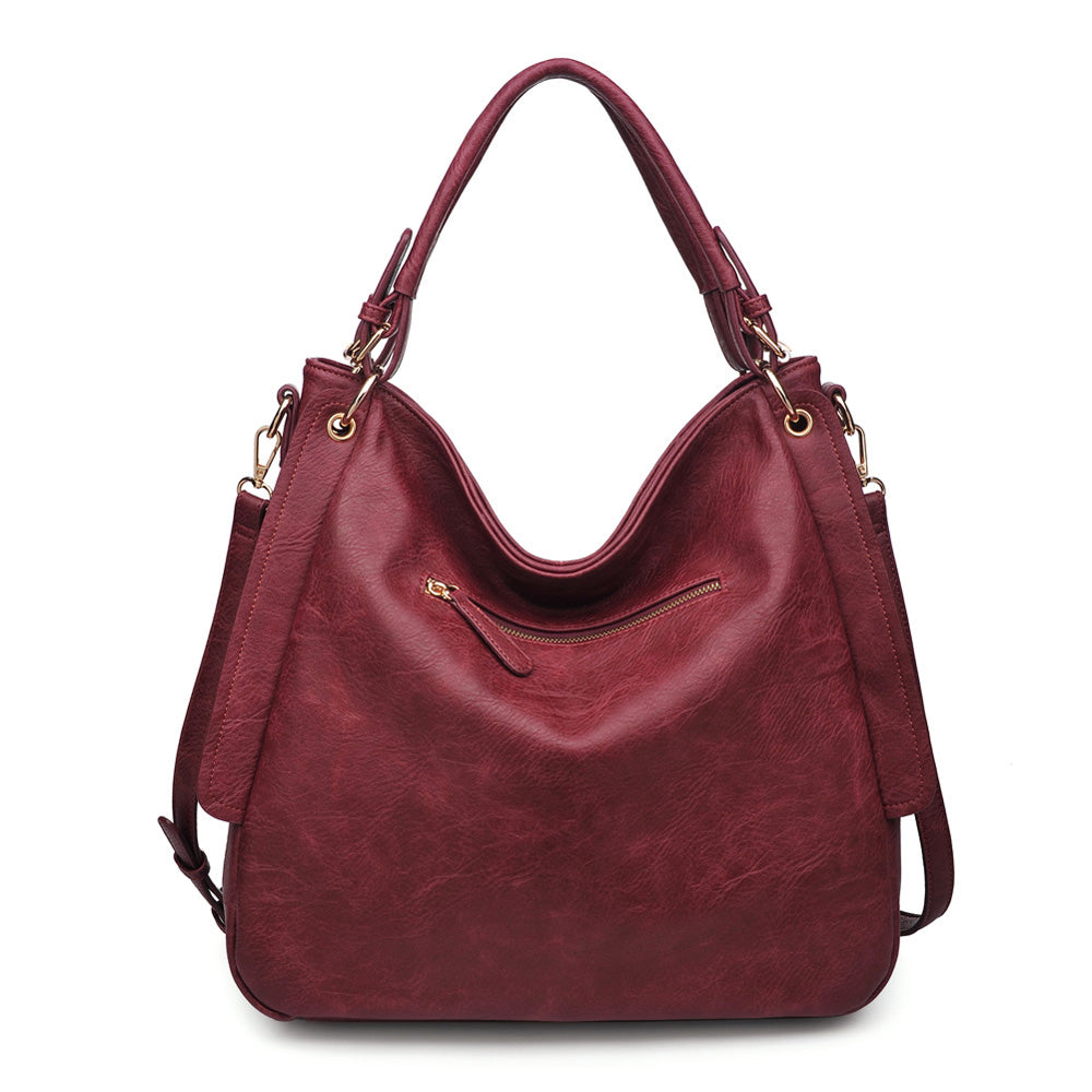 Urban Expressions Finley Pebble Women : Handbags : Satchel 840611155283 | Wine