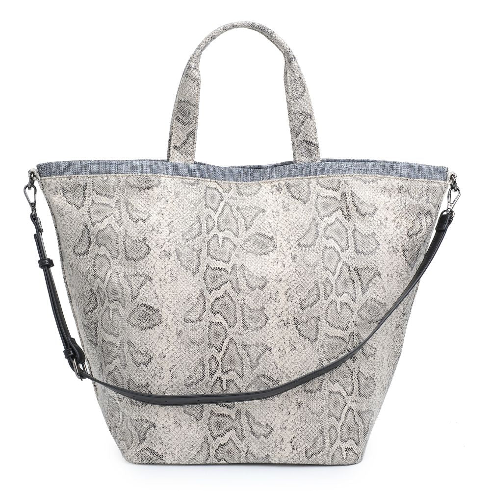 Urban Expressions Maeve Women : Handbags : Tote 840611181411 | Black White Snake