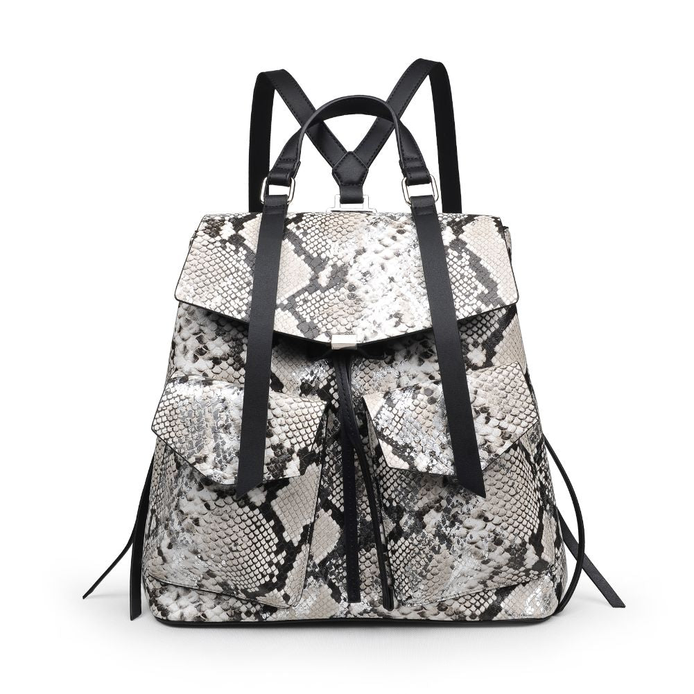 Urban Expressions Charlize Women : Backpacks : Backpack 840611168412 | White Black