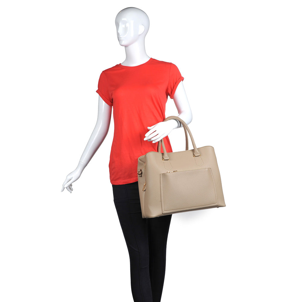 Urban Expressions Leighton Women : Handbags : Satchel 840611151117 | Natural