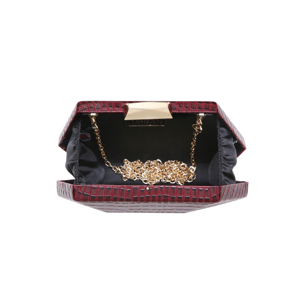 Urban Expressions Clarity Women : Clutches : Evening Bag 840611157058 | Burgundy
