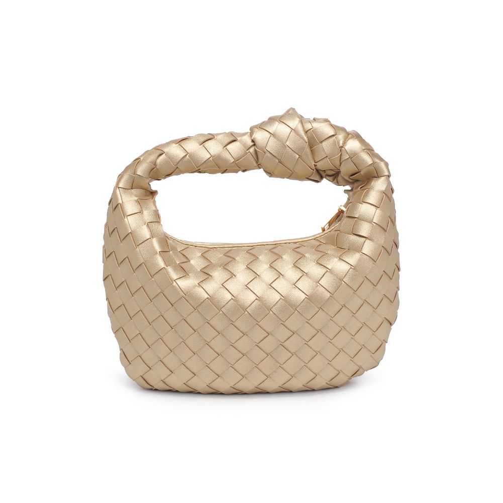 Urban Expressions Tracy - Woven Clutch 840611109682 View 7 | Gold