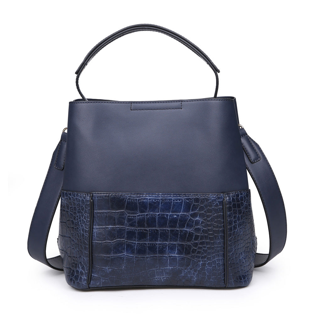 Urban Expressions Miranda Croc Women : Handbags : Tote 840611152947 | Navy