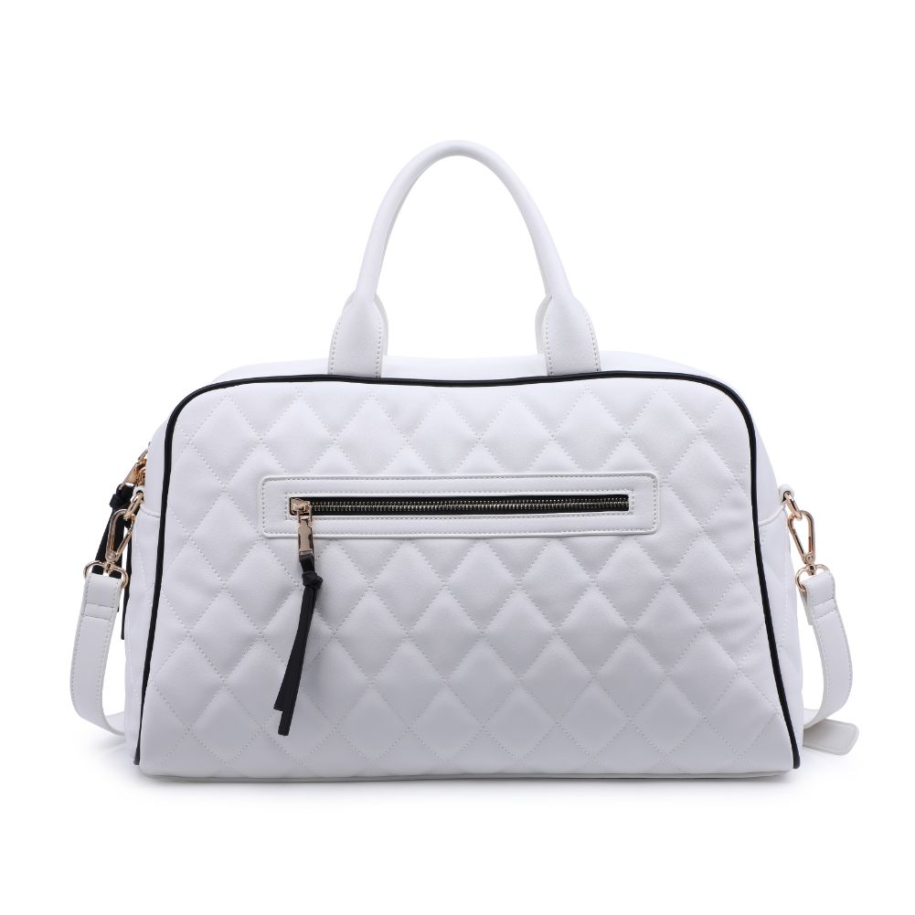 Urban Expressions Philippa Women : Handbags : Weekender 818209011419 | White