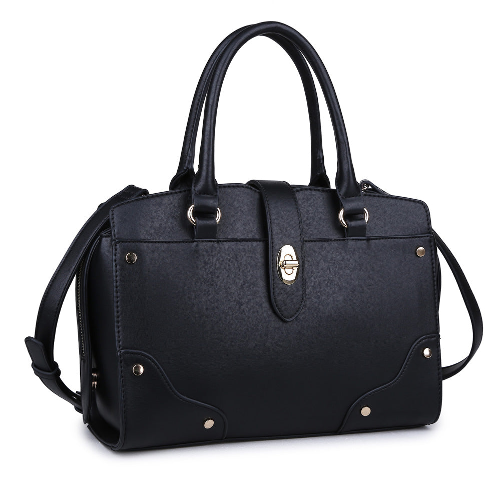Urban Expressions Cleo Women : Handbags : Satchel 840611149442 | Black