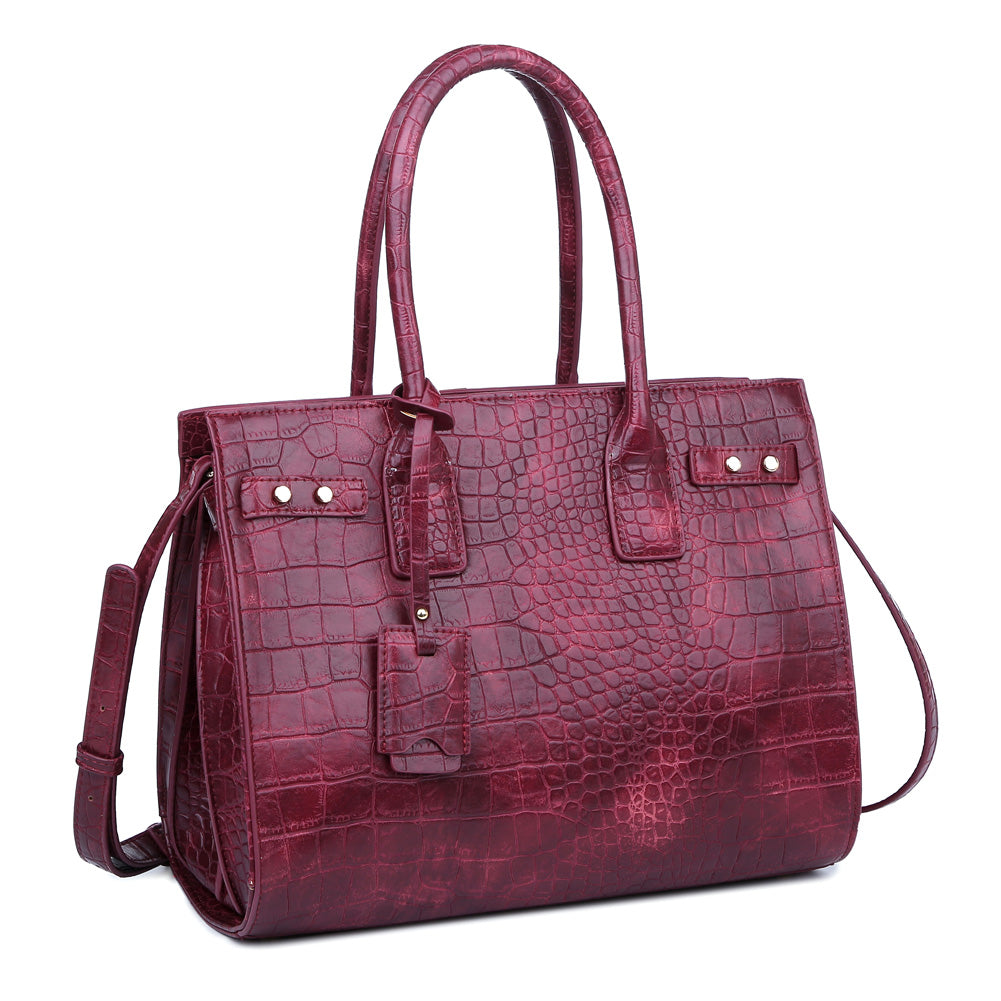 Urban Expressions Spears Women : Handbags : Tote 840611155528 | Burgundy