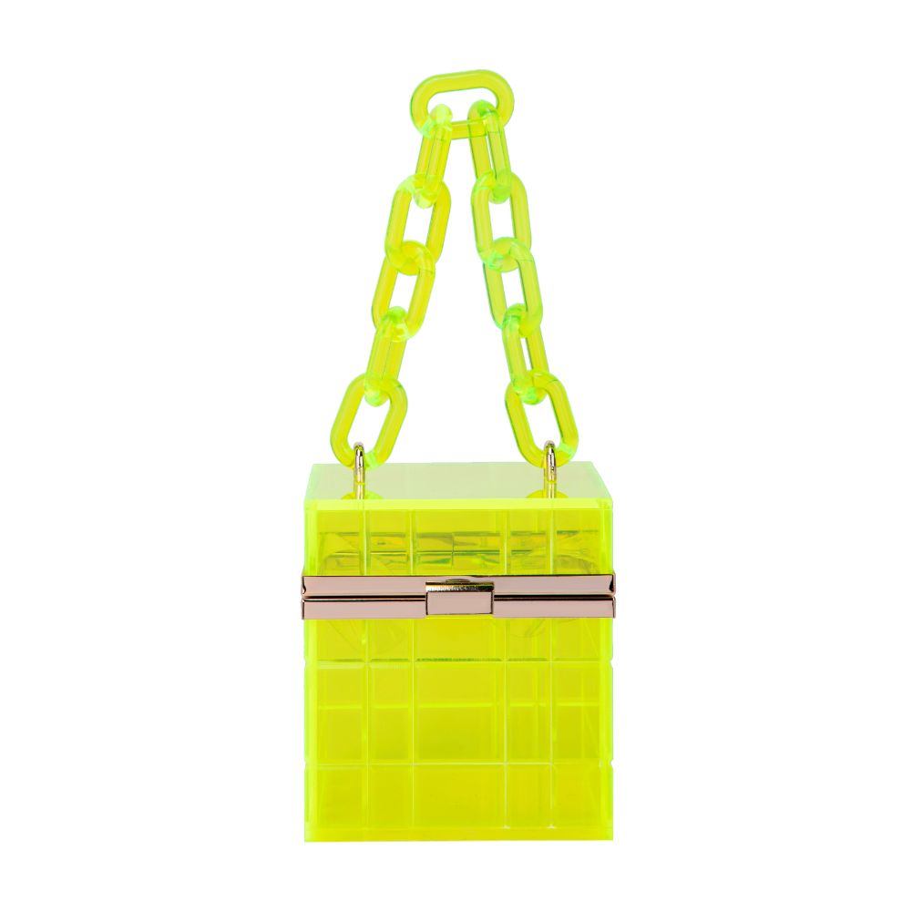 Urban Expressions Kiari Women : Clutches : Evening Bag 840611177377 | Neon Yellow